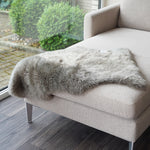 Naturfell aus 100% Schafswolle | Beige-Grau